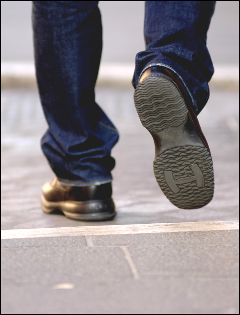 Walking in the street