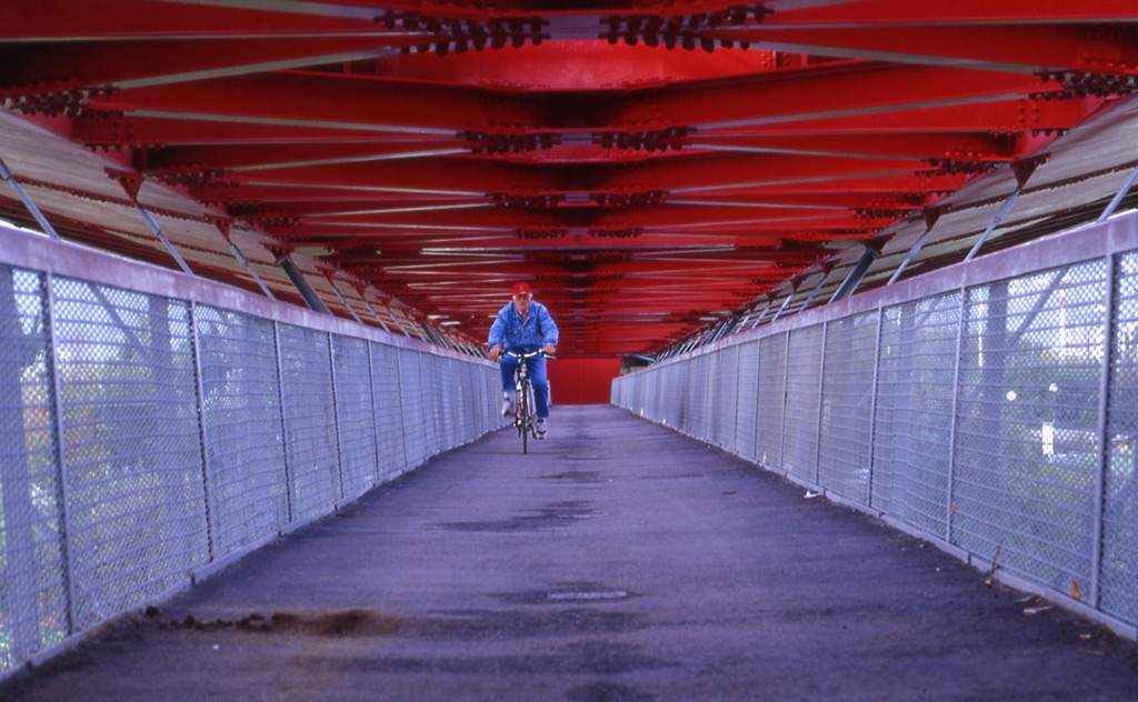Uomo in bicicletta