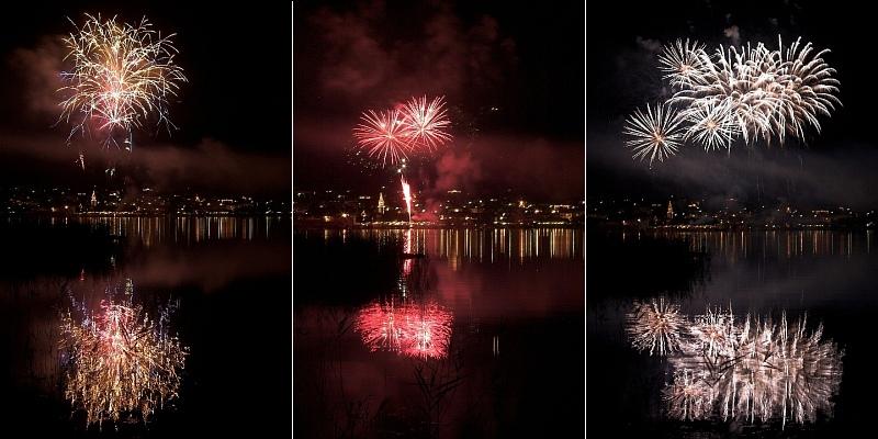 Fuochi d'artificio a Pusiano