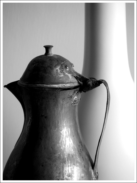 Caffettiera e vaso