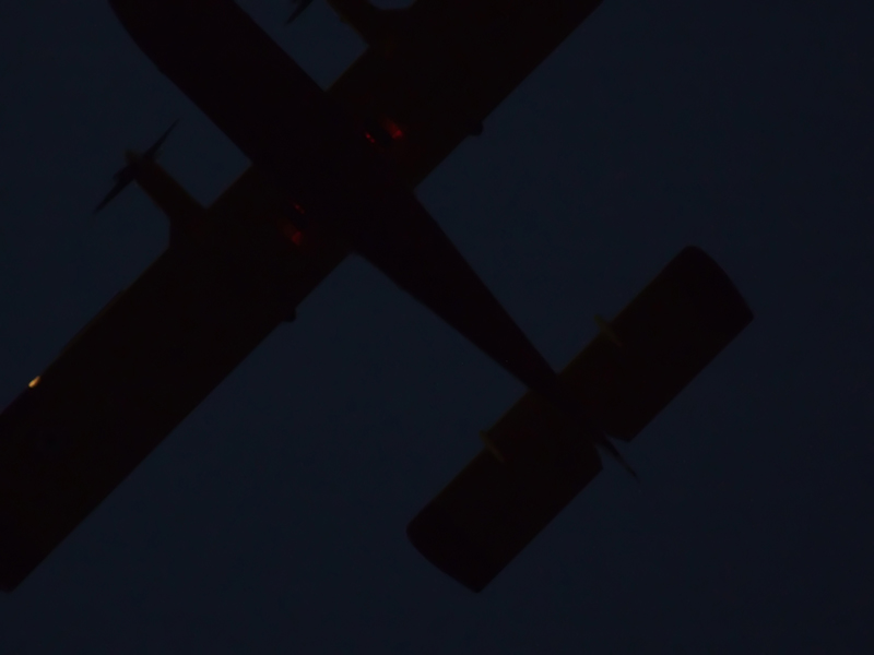 Aereo di notte