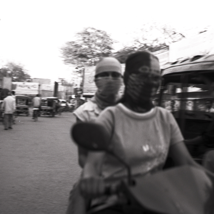 Schivando traffico e Rollei