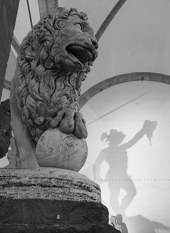 ombre in piazza della signoria (firenze)