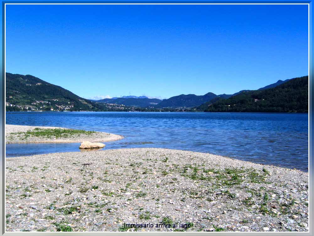 L'immissario arriva al lago