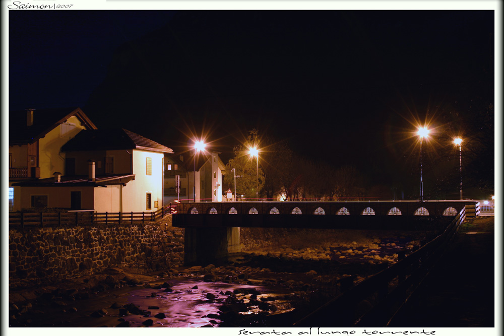 Serata al lungo torrente