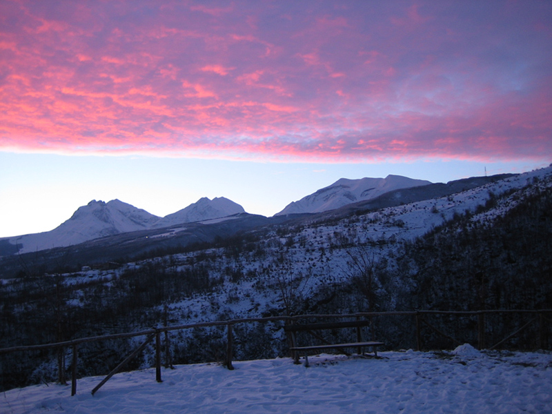 Tramonto ad Alvi