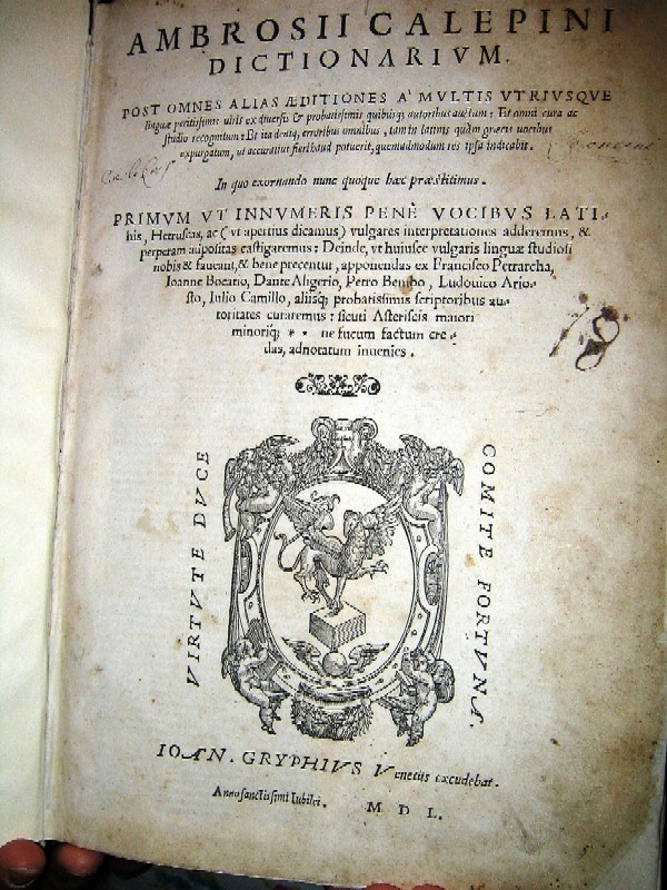 il primo vocabolario.....
