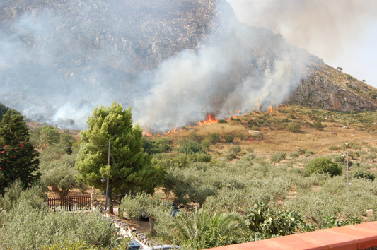 fronte del fuoco