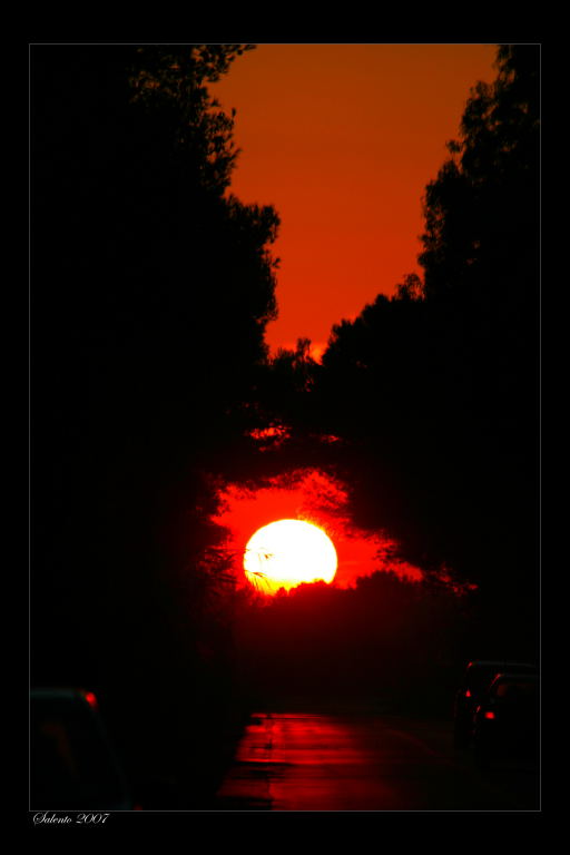 Tramonto nel salento