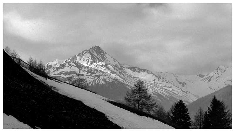 le montagne in b/n