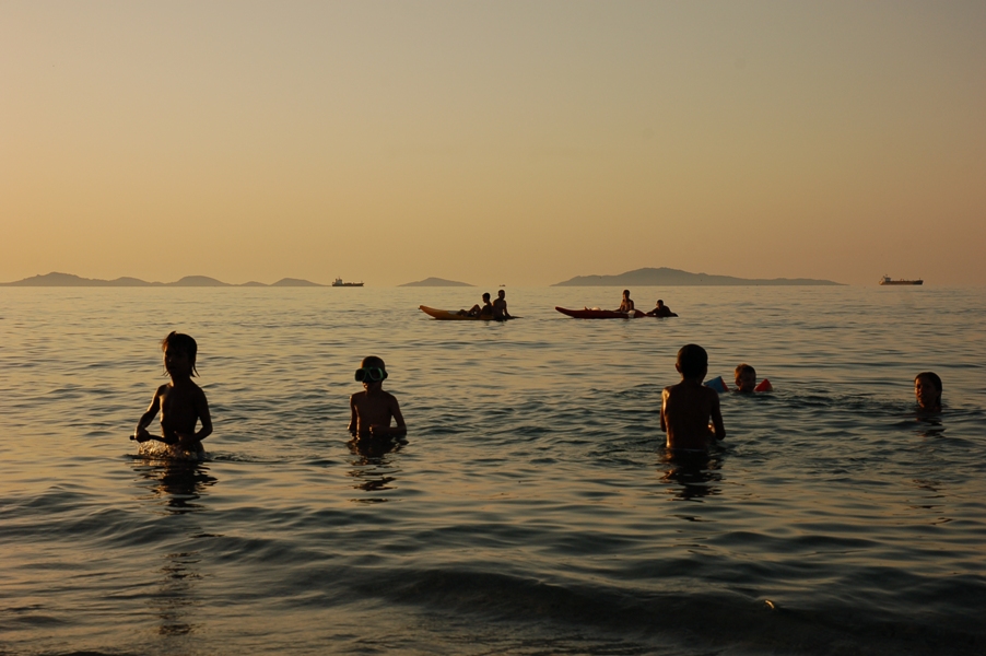 ultimo tuffo prima di cena