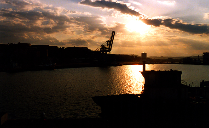 Tramonto al porto