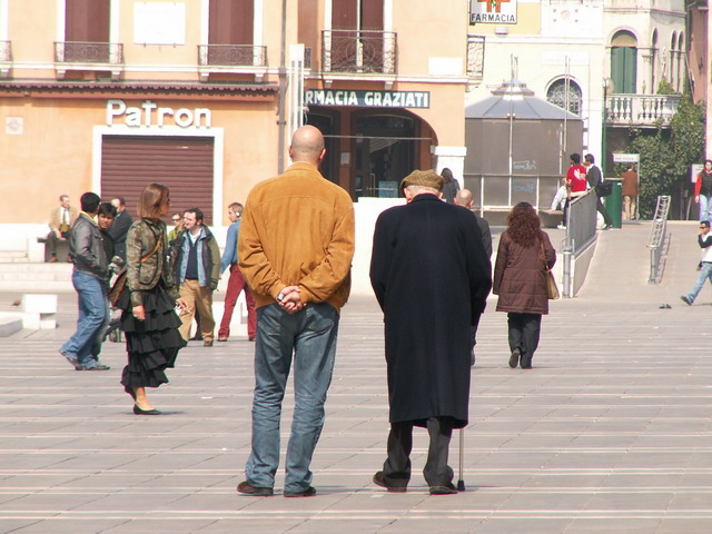 a spasso con pap