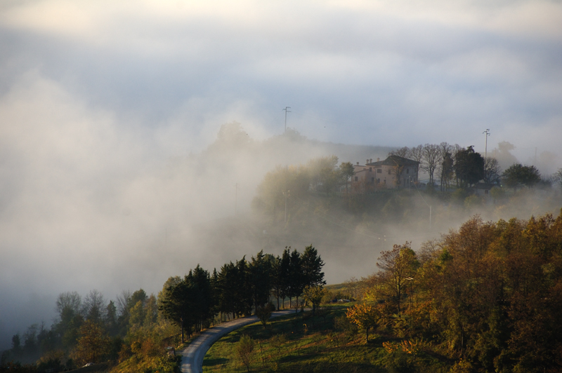 Paesaggio con nuvole