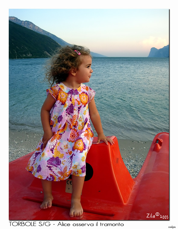 profilo al tramonto
