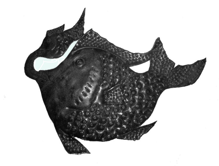 Pesce in ferro battuto
