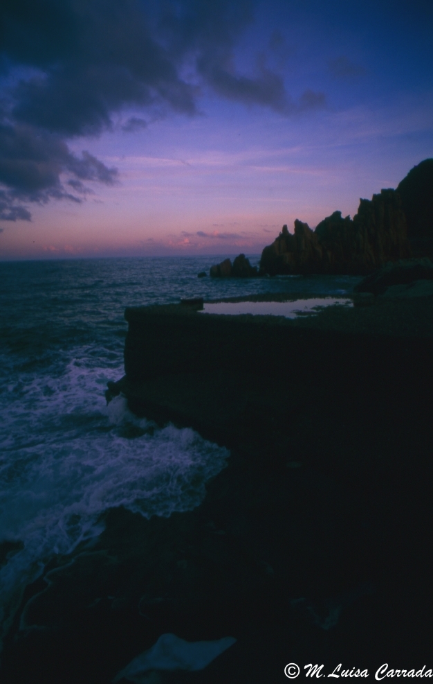 tramonto dalle Rocce Rosse