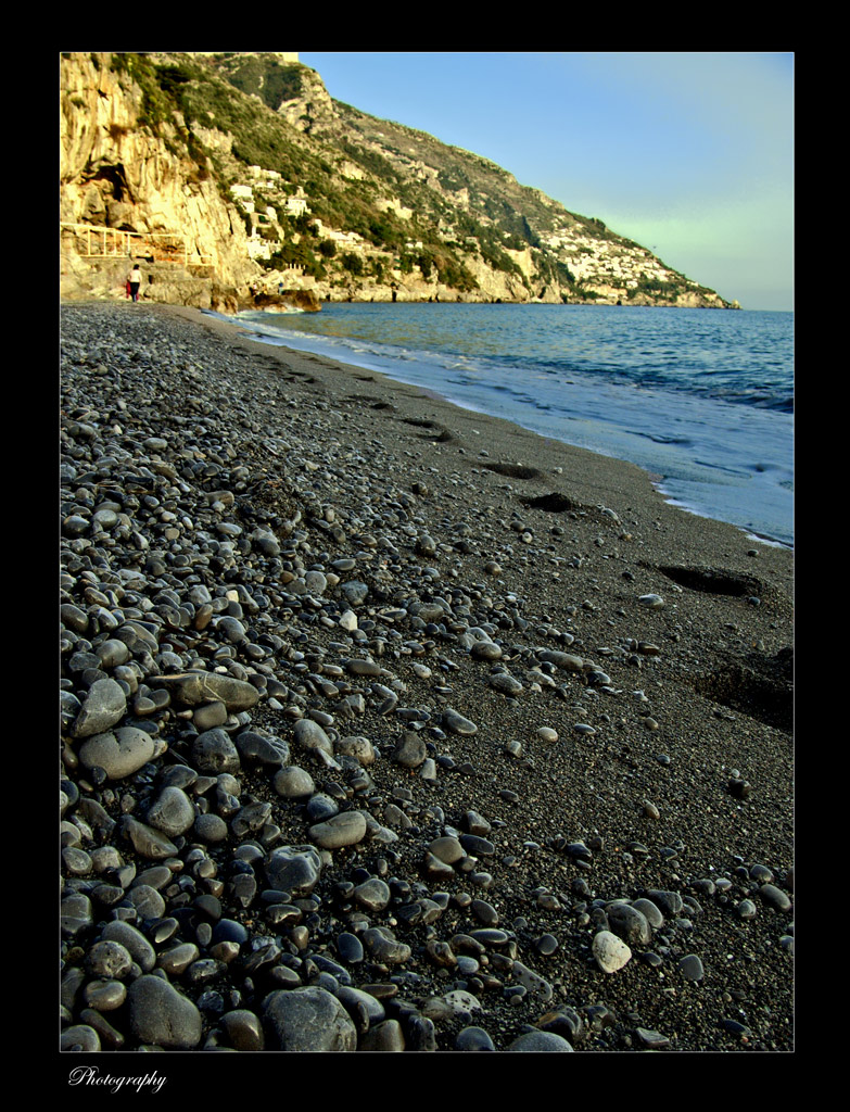 passeggiata sulla riva