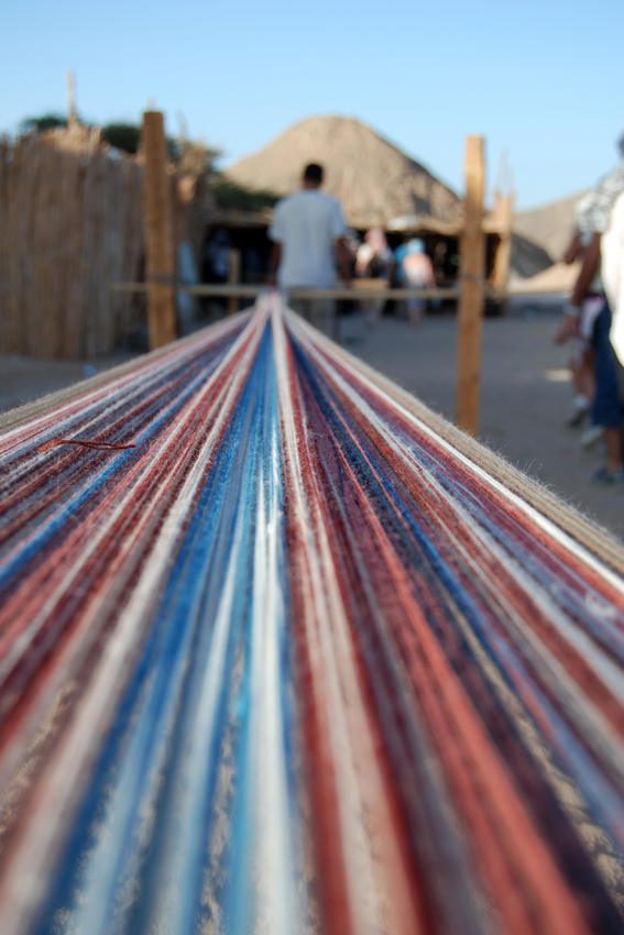 On the loom yarn