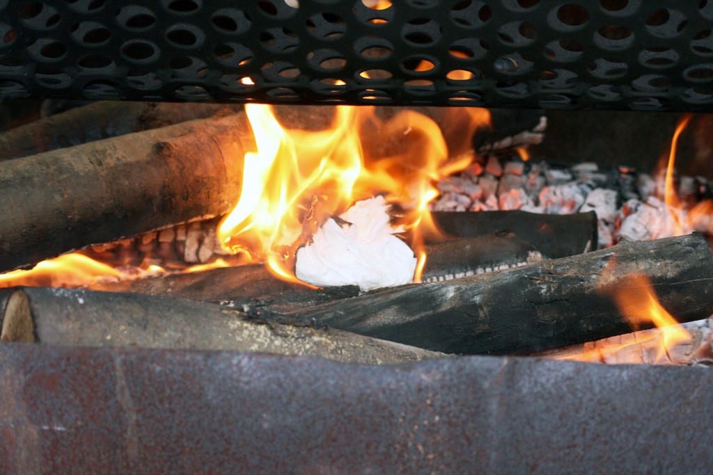 Fuoco nel bracere