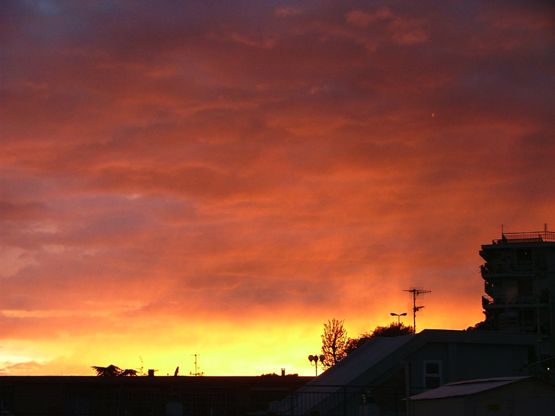 tramonto d'inverno