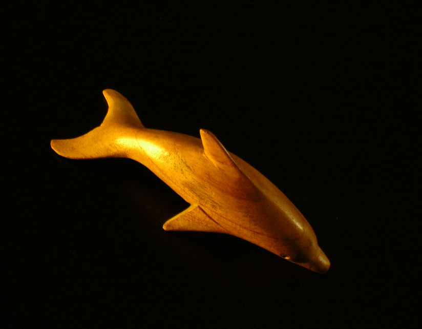 Delfino di legno