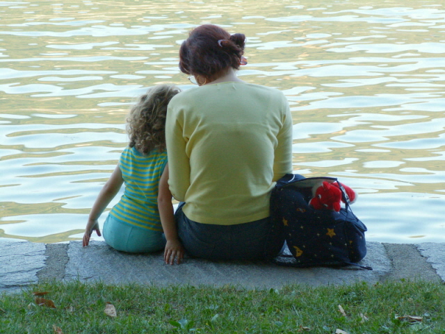 Sole al lago