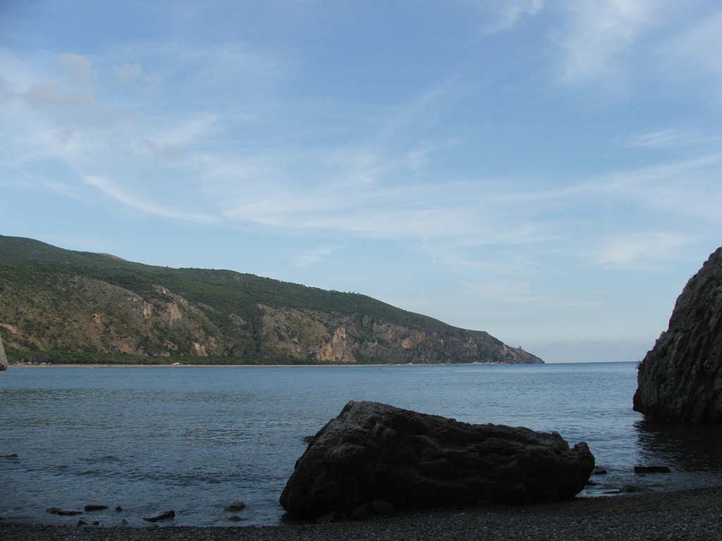 Spiaggia vista dall'Arco Naturale