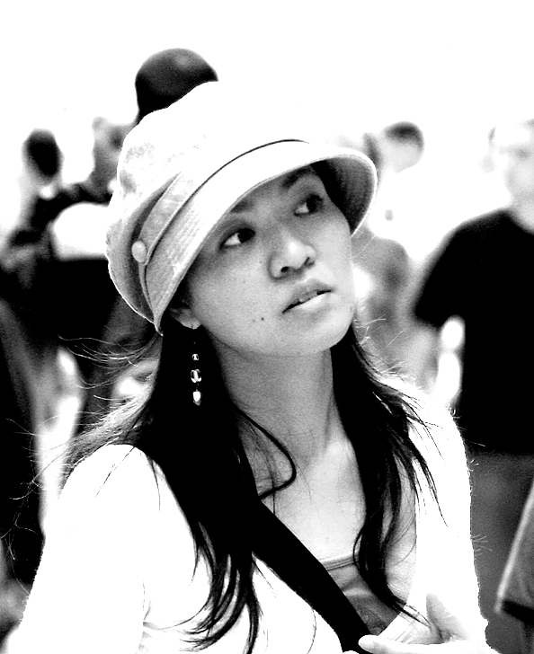 Asian girl - B/W
