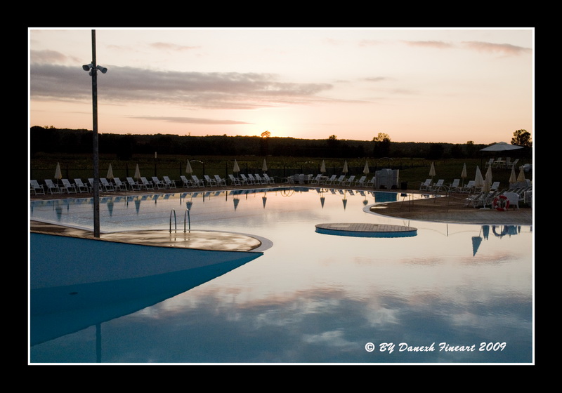 tramonti in piscina
