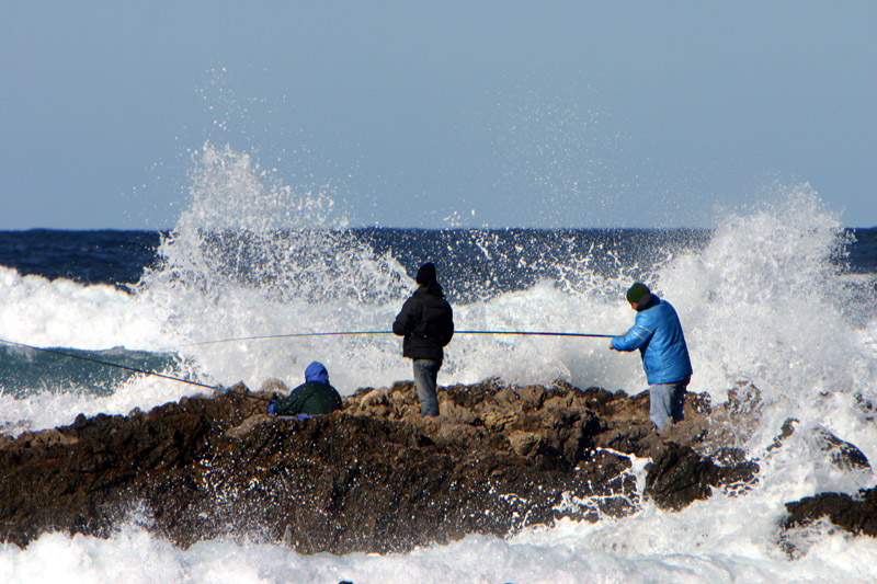 Pescatori fra le onde