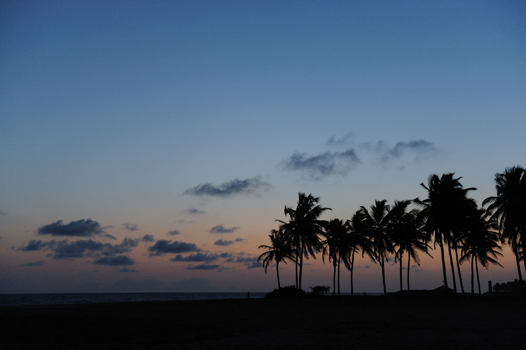 Tramonto sull'oceano