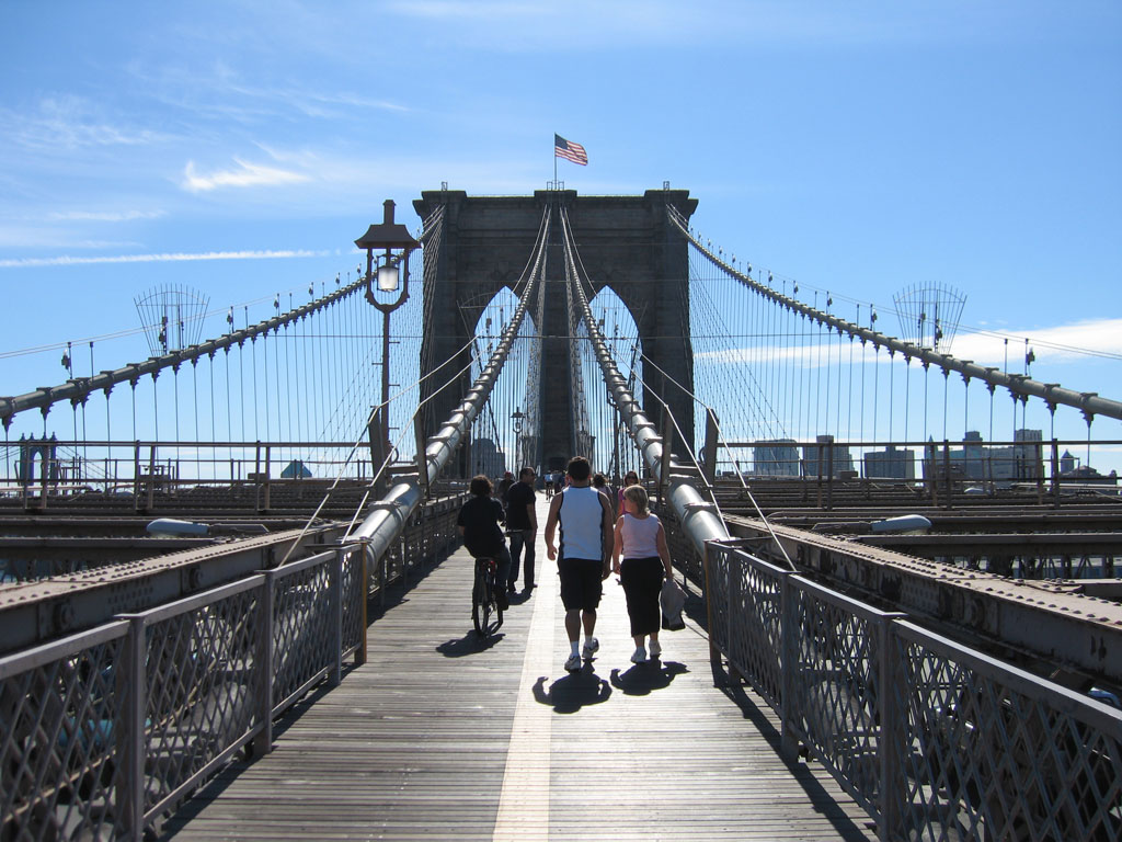 the Brooklyn bridge