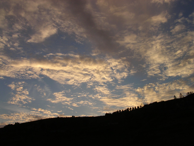 Nuvole al tramonto