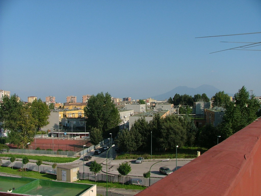 Panorama verde in mezzo alla citt...dal tetto di casa