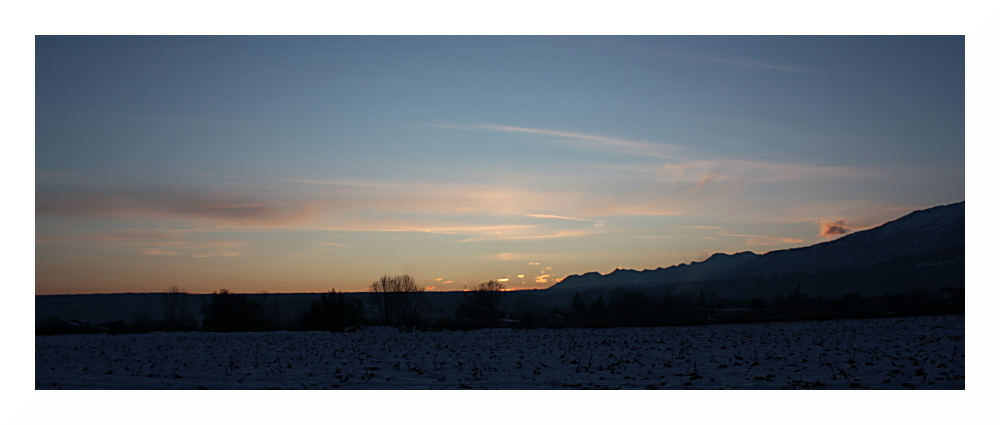 Tramonto sulla serra