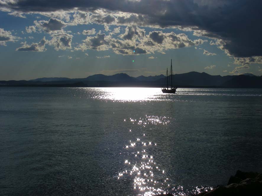 Tramonto sul lago