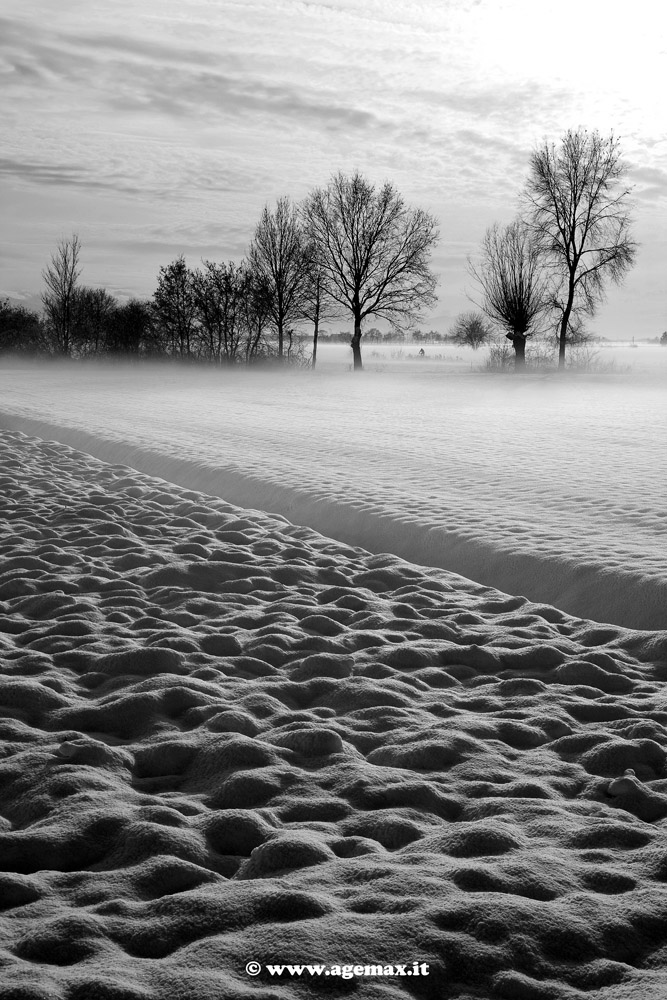 Black (man) in White (snow) N1