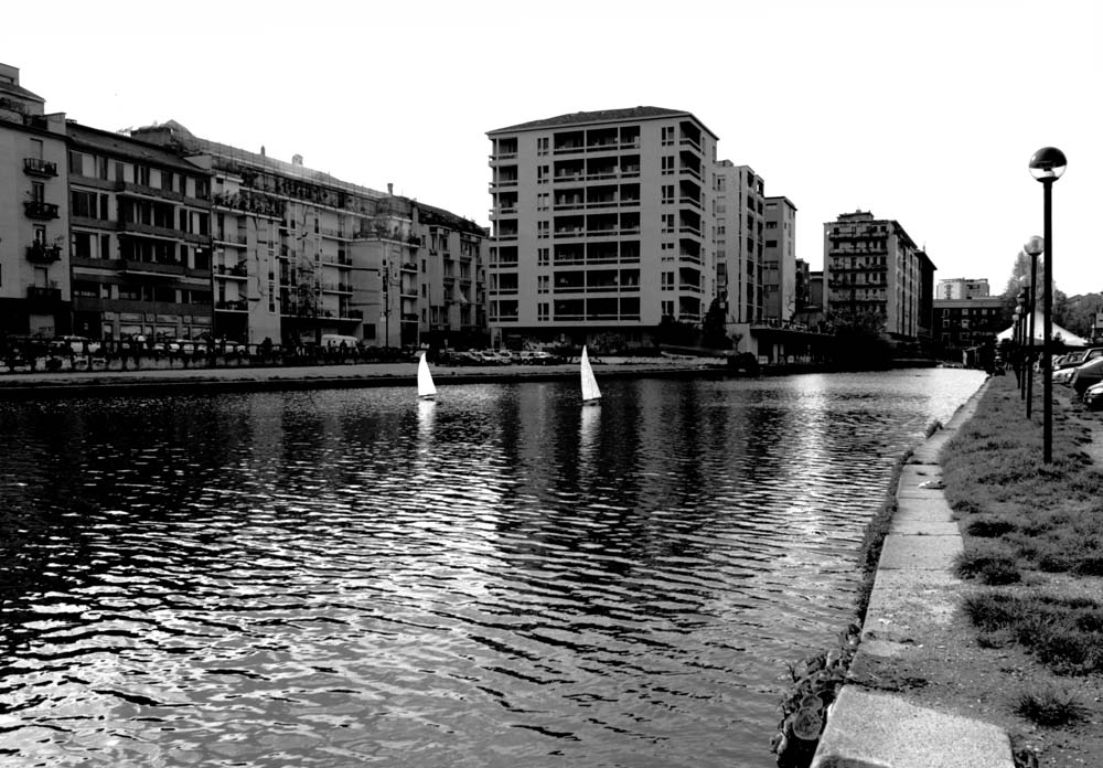 Piccole barche alla Darsena