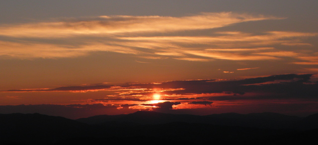 Tramonto dalla terrazza