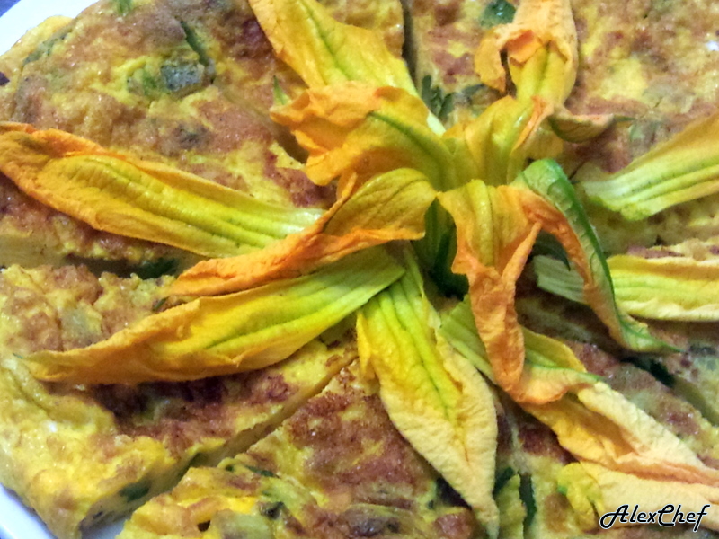 frittata zucchine e fiori