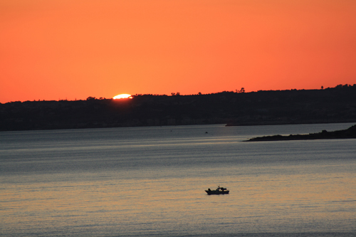 tramonto al mare