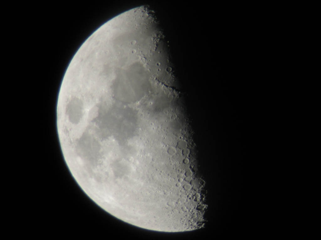 luna con telescopio
