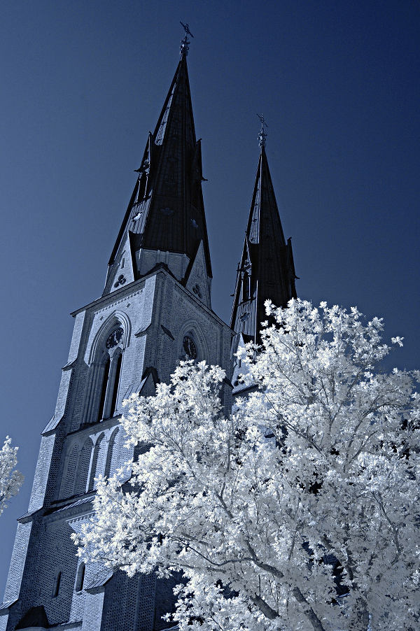 Uppsala, Cattedrale in infrarosso