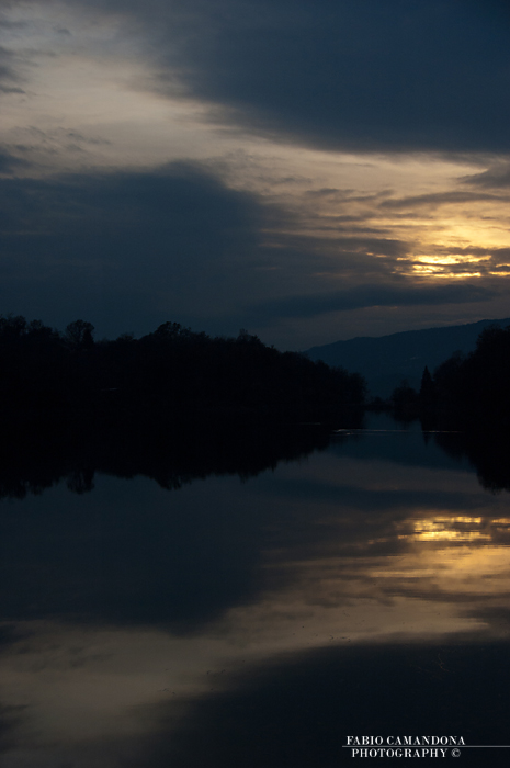 a dark sunset
