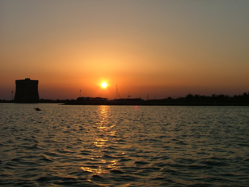 Tramonto in barca