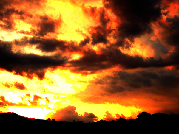 tramonto esplosivo