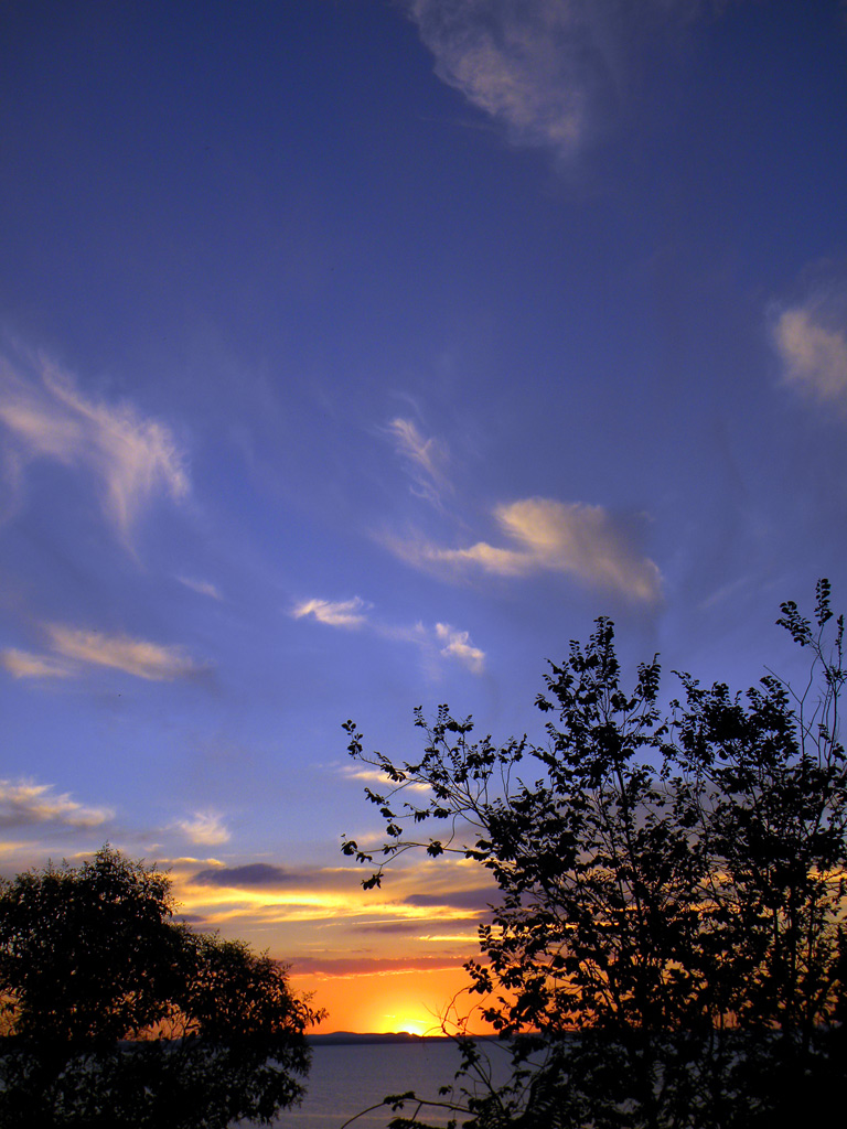 Tramonto al lago trasimeno