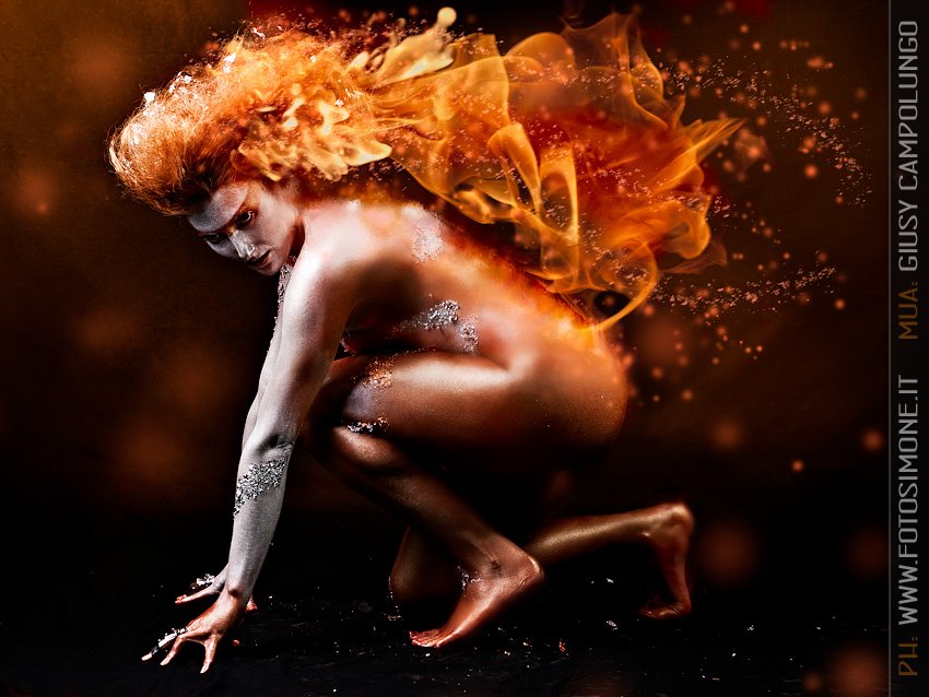 Dea Argyrus on fire