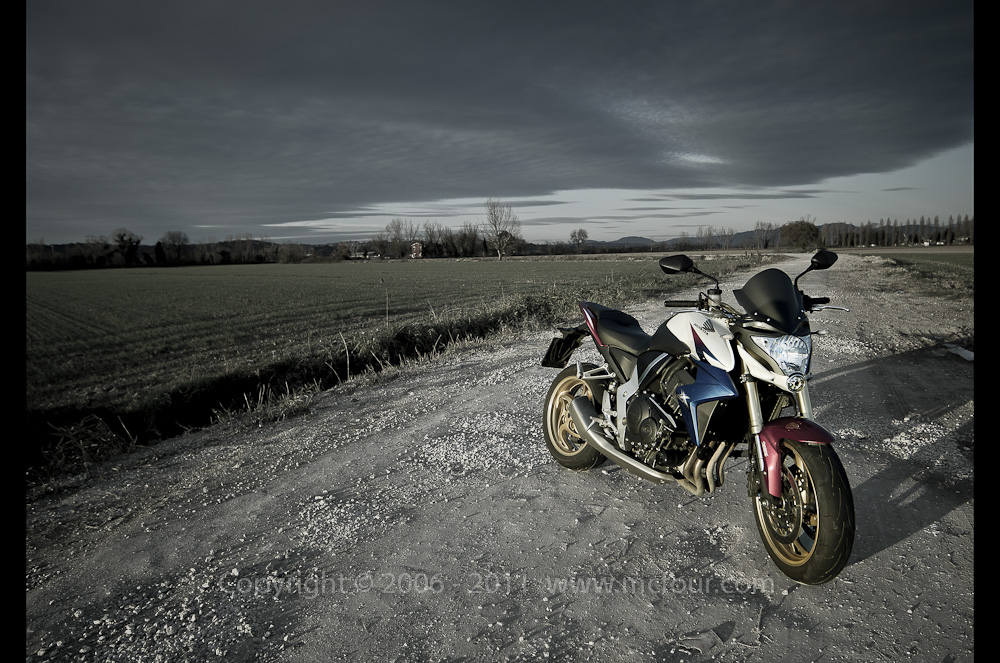 Honda a terra.
